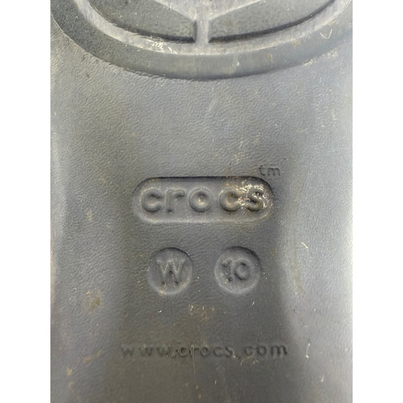 Crocs Women Slingback Ballet Flats Navy Blue Size 10 - Picture 2 of 7